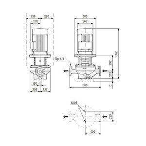 Inlinepomp TP 150-70/6-A-F-A-BQQE 400D 50HZ