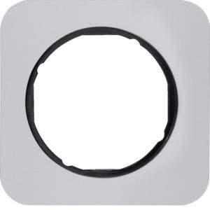 Afdekraam 1-v berker R.1 aluminium/zwart