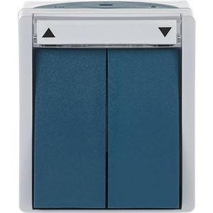 Opbouw jaloezieschakelaarsokkel schak 1P IP44 ocean (2601/4 W-53)
