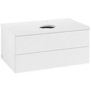 Wastafelonderkast Antao 800x360x500mm White Matt Lacquer L19150MT