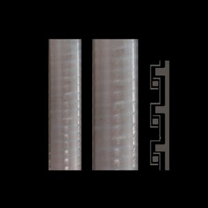 Rol a 25m. Beschermslang met PVCmant.35,5x42mm AD1.1/4 grijs