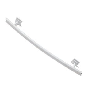 Handdoekbeugel gebogen 600mm wit (handdoekmaat 460mm)