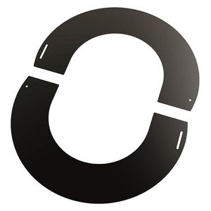 DW Ø250mm Rozet 2 delig 0-30° zwart