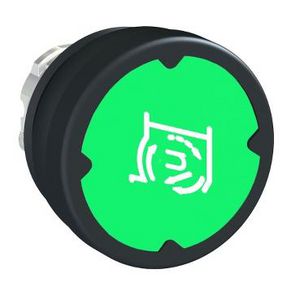 Drukknop he groen met markering