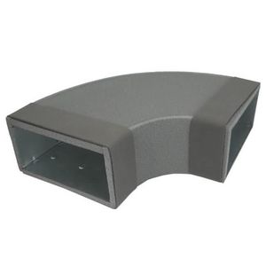 Instortbocht 90° 220x80mm Thermoduct 9mm geisoleerd 90° horizontaal