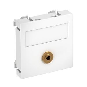 Draagplaat Audio 1x connector met soldeeraansl. 45x45mm