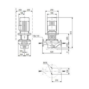 Inlinepomp TP 125-60/6-A-F-A-BQQE 400Y 50HZ
