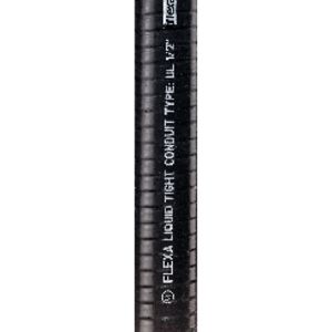 Rol a 25m. Beschermslang met. PVC mant. 26,5x33mm UL AD1 zw.