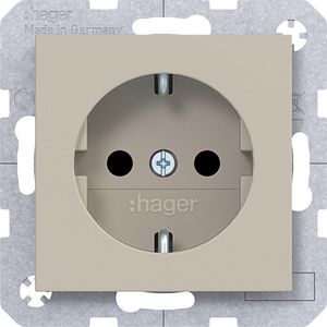 SCHUKO-wandcontactdoos Safety Plus schroefklemmen A.x/C.x sand mat