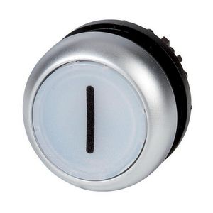 Signaaldrukknop vlak wit I terugverend M22-DL-W-X1