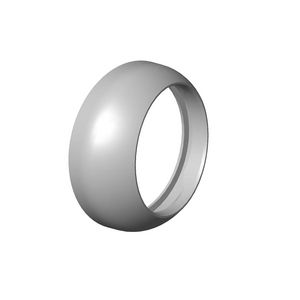 Kapje 32x11mm chr gebors.