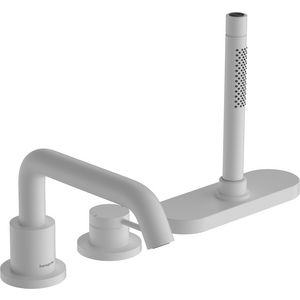 Tecturis S 3-gats 1-hendel badrandkraan en slangbox mat wit