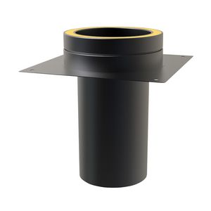 DW Ø250mm Schouwplaat+ aansluiting zwart