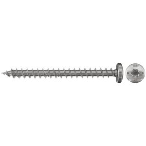 Spaanplaatschroef 5x40mm cilinderkop rvs A2 VD TX VVE=100