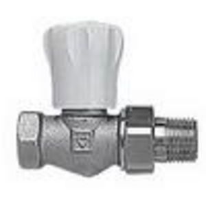 Radiatorafsluiter handbediend GP recht 3/4" wit