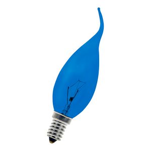 Gloeilamp kaarsvormig E14 C35 240V 15W Cosylight blauw