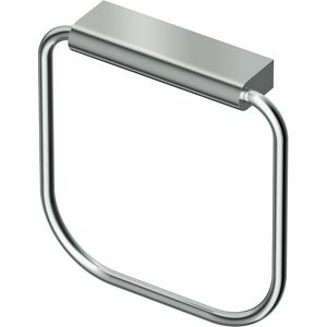 Connect handdoekring chroom hoekig model