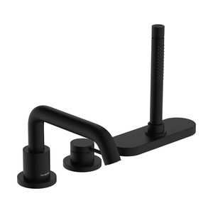 Tecturis S 3-gats 1-hendel badrandkraan en slangbox mat zwart