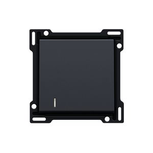 Afwerkingsset lens enkelvoudige schakelaar/knop anthracite