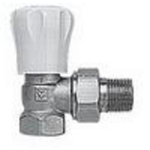 Radiatorafsluiter handbediend GP haaks 3/4" wit