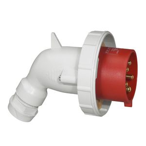 Hoek contactstop 400V 32A 5P IP67 kunststof P17