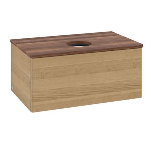 Wastafelonderkast Antao 800x360x500mm Honey Oak L30012HN