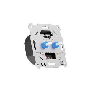LED dimmer dubbel triac 2x 2W-100W incl. plaat