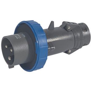 Stekker recht 230V 32A 3-polig IP67 kunststof Hypra