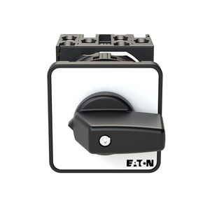 Omschakelaar 7 cont. 20A frontplaat:0-1-2 60gr. vast 1gats