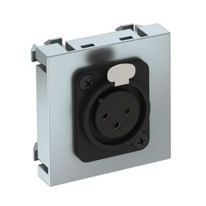 Multimediadrager XLR 3-ig connector schroefaansl. 45x45mm
