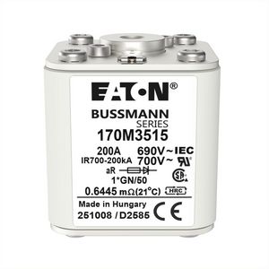 Zekeringelement FUSE 200A 690V 1GN/50 AR UC VVE=6