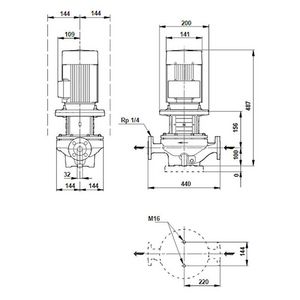 Inlinepomp TP 32-120/4-A-F-A-BQQE 400Y 50HZ