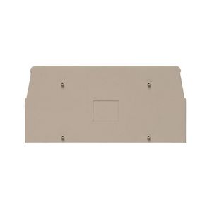 Afsluit- eindplaat d.beige h:68.5mm b:1.5mm V-0 VVE=20