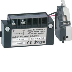Nulspanningspoel vertraagd UVR h3+ P160-P250-P630 380-450VAC