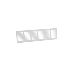 ALU plintrooster 300x80mm wit