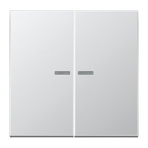 Wip LS-alu. met lens v.KNX F10 taster 2voudig