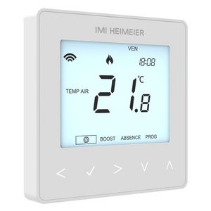 Ruimtethermostaat programmeerbaar neoStat-e V2 wit 230V tbv elek. vloerverwarming incl. vloersensor inbouw (min.diepte =35mm)