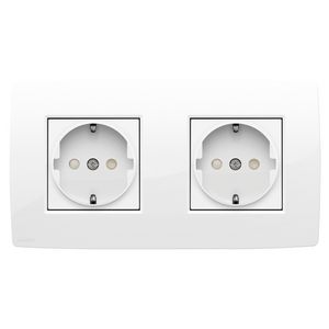 2voudig HOR stopcontact voll.apparaat br.white VVE=5
