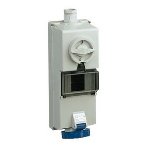 Contactdoos Vergrendelbaar 2P+A 16A 200-250VAC 6h IP65 PratiKa