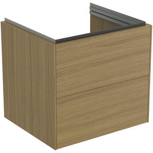 conca wastafelmeubel 600x505x555mm m 2 laden light oak T4573