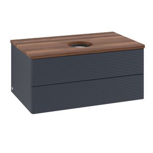 Wastafelonderkast Antao 800x360x500mm Mid.Blue Matt Lacquer K19112HG