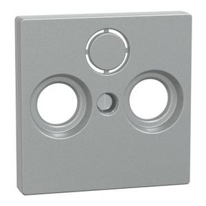 Systeem M Centraalplaat CAI 2/3 openingen Aluminium