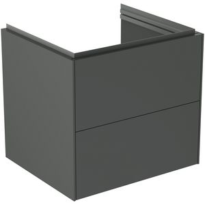 wastafelmeubel 600x505x555mm m 2 laden matt anthracite T4573