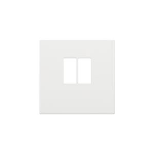 Afwerkingsset enkelvoudige luidsprekeraansl. white coated