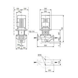 Inlinepomp TP 100-240/2-A-F-A-BQQE 400D 50HZ