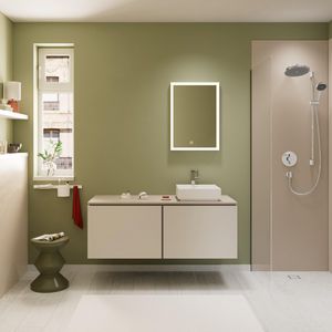 Console Xilesa E 1375/550 met uitsparing rechts waskom z. kraangat SMB