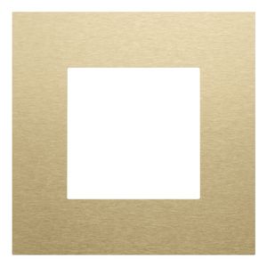 Enkelvoudige afdekplaat Pure alu gold brushed