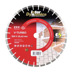 Diamantzaagblad 300mm asgat 25.4mm