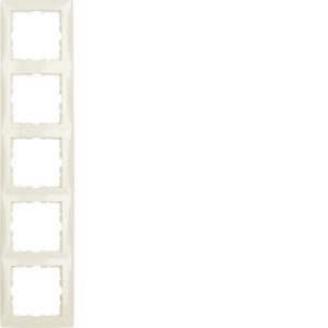 Afdekraam 5-v berker S.1 wit glans