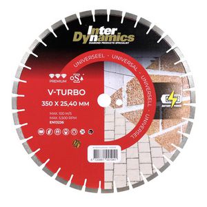 Diamantzaagblad 350mm asgat 25.4mm